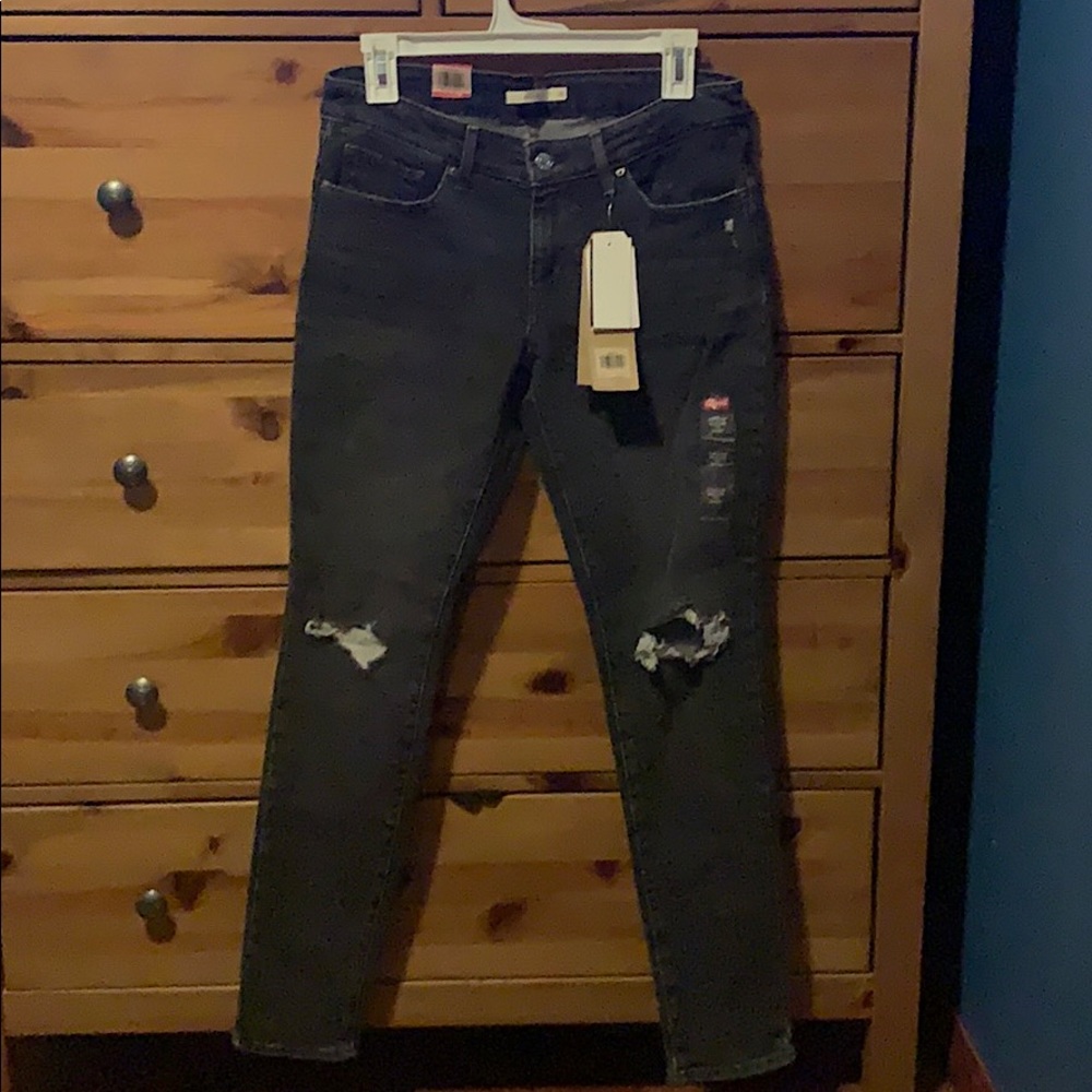 Levi’s jeans black distressed